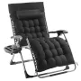 Zero Gravity Chair, 33 inch Zero Gravity Recliner Lounge Chair for Indoor and Outdoor, Adjustable Anti Gravity Chair with Cushio