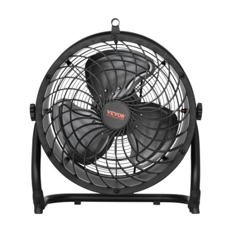 14 i gulvventilator 3-hastighed 360 ° Justerbar Tilt High-hastighed Industriel fan