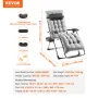 Zero Gravity Chair, 26 tommer Zero Gravity Recliner Lounge