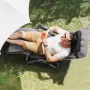 Zero Gravity Chair, 26 inch Zero Gravity Recliner Lounge Chair for Indoor and Outdoor, Adjustable Anti Gravity Chair with Cushio