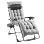 Zero Gravity Chair, 26 inch Zero Gravity Recliner Lounge Chair for Indoor and Outdoor, Adjustable Anti Gravity Chair with Cushio