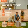 Natural Reed Fencing, 4 ft x 16.4 ft, Reed Screen Curtain Balcony Reed Fence Roll for Outdoor Backyard Patio, Decorative Fence f