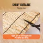 Natural Reed Fencing, 5.5 ft x 16.4 ft, Reed Screen Curtain Balcony Reed Fence Roll for Outdoor Backyard Patio, Decorative Fence