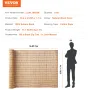 Natural Reed Fencing, 5.5 ft x 16.4 ft, Reed Screen Curtain Balcony Reed Fence Roll for Outdoor Backyard Patio, Decorative Fence