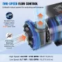 VEVOR 2 Speed SPA Pump, 56-Frame, Dual-Speed Hot Tub SPA Pump, 1900W / 43 m³/h / 18 m High Speed or 450W / 21.5 m³/h / 4.4 m Low
