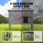 Outdoor Cat House Weatherproof, Feral Cat Shelter for Multiple Cats, Outdoor Wooden Cat Rabbit House with All-Round Foam Insulat