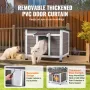 Outdoor Cat House Weatherproof, Feral Cat Shelter for Multiple Cats, Outdoor Wooden Cat Rabbit House with a Window, Open Roof an