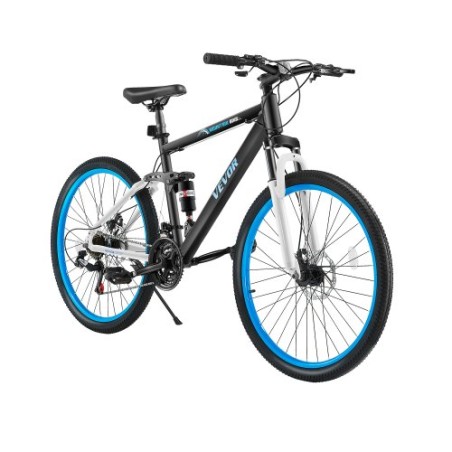 26 "Mountain Bike MTB Bicycle 21 Speed ​​Full Suspension Dual Disc Brakes