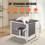 Outdoor Cat House Weatherproof, Feral Cat Shelter for Multiple Cats, Outdoor Wooden Cat Rabbit House with All-Round Foam Insulat