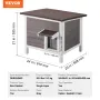 Outdoor Cat House Weatherproof, Feral Cat Shelter for Multiple Cats, Outdoor Wooden Cat Rabbit House with All-Round Foam Insulat