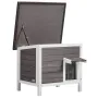 Outdoor Cat House Weatherproof, Feral Cat Shelter for Multiple Cats, Outdoor Wooden Cat Rabbit House with All-Round Foam Insulat