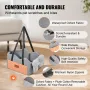 Console Dog Car Seat, Center Console Dog Booster Seat for Small Dog, Pet Car Seat for Car Armrest with Clip-On Leash, Adjustable