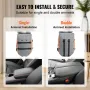 Console Dog Car Seat, Center Console Dog Booster Seat for Small Dog, Pet Car Seat for Car Armrest with Clip-On Leash, Adjustable