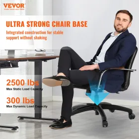 VEVOR Office Chair Base Replacement 71.1 cm Swivel Chair Base 1134 kg 10.2 cm Stroke