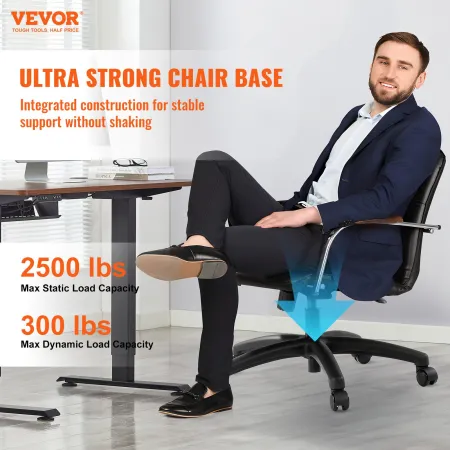 Office Chair Base Replacement 71.1 cm Swivel Chair Base 1134 kg 10.2 cm Stroke