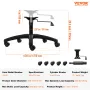 Office Chair Base Replacement 71.1 cm Swivel Chair Base 1134 kg 10.2 cm Stroke