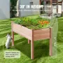 Træhøjbed plantekasse 122x54x81 cm blomster grøntsager urter
