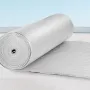 VEVOR Double Reflective Insulation Roll, Foam Core Radiant Barrier, 5.5mm 48 in x 50 ft, Double-Sided Aluminum Foil EPE Foam Hea