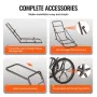 Deer Cart, 500 LBS Capacity Folding Game Cart, Deer Cart Game Hauler with 17" Big Rubber Wheel & Ergonomic Handle, Heavy-Duty Ga