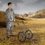 Deer Cart, 500 LBS Capacity Folding Game Cart, Deer Cart Game Hauler with 17" Big Rubber Wheel & Ergonomic Handle, Heavy-Duty Ga