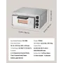 Commercial Countertop Pizza Oven Electric Pizza Oven for 40.6 cm Pizza Indoor