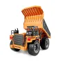 VEVOR RC Dump Truck Toy, 9-Channel 1:18 Scale, Remote Control Dump Truck RC Construction Vehicle Truck Toy with Metal Bed & Ligh