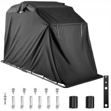 Motorcycle Shelter Mobility Scooter Cover, Rain Protect 600D Fabric Ventilation Motorcycle Shelter Cover Anti-UV with Quenched