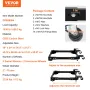 VEVOR Mobile Base, 1500 lbs Capacity, Adjustable from 18" x 24" to 26.5" x 31.5", Heavy Duty Universal Mobile Base Stand with Sw