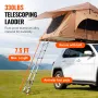 Rooftop Tent Hard Shell, Naturnest Rooftop Tent Hardshell for 2-3 Person, Folding Hard Shell Roof Top Tent with Telescopic Ladde