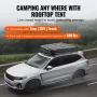 VEVOR Rooftop Tent Hard Shell, Naturnest Rooftop Tent Hardshell for 2-3 Person, Folding Hard Shell Roof Top Tent with Telescopic