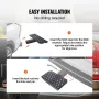 Hitch Step for 2 Inch Receiver, Strong Steel Construction with 350 LBS Load Capacity, Rear Bumper Guard Protector with Pin Lock,