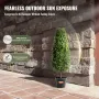 Artificial Boxwood Topiary Tree, 36 inch Tall (2 Pieces), Faux Topiary Trees, Green Faux Plant w/ Extra Leaves & Pot & Small Dec
