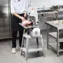 Electric Meat Saw, 1800W Stainless Vertical Cutter, 19.1"x15" Workbench, 7.09" Cutting Thickness, Includes 5 Blades for Slicing 