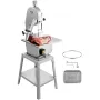 VEVOR Electric Meat Saw, 1800W Stainless Vertical Cutter, 19.1"x15" Workbench, 7.09" Cutting Thickness, Includes 5 Blades for Sl