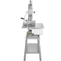 Electric Meat Saw, 1800W Stainless Vertical Cutter, 19.1"x15" Workbench, 7.09" Cutting Thickness, Includes 5 Blades for Slicing 