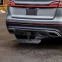 Hitch Step for 2 Inch Receiver, Strong Steel Construction with 350 LBS Load Capacity, Rear Bumper Guard Protector with Pin Lock 