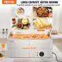Commercial Food Warmer 18L Bain Marie 1200W Electric Buffet Warmer Steam Table Food Warmer Countertop Stainless Steel Food Warme
