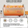 Commercial Food Warmer 18L Bain Marie 1200W Electric Buffet Warmer Steam Table Food Warmer Countertop Stainless Steel Food Warme