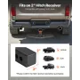 VEVOR Hitch Step for 5 cm Receiver, Universal Rear Bumper Guard Protector with 159 kg Load Capacity, Wide & Non-Slip Tow Hitch S