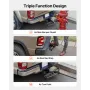 Hitch Step for 5 cm Receiver, Universal Rear Bumper Guard Protector with 159 kg Load Capacity, Wide & Non-Slip Tow Hitch Step wi