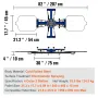 Screen Printing Machine, 4 Color 2 Station 360° Rotable Silk Screen Printing Press, 21.2x17.7in / 54x45cm Screen Printing Press,