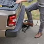 Hitch Step for 5 cm Receiver, Universal Rear Bumper Guard Protector with 159 kg Load Capacity, Wide & Non-Slip Tow Hitch Step wi