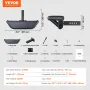 Hitch Step for 2 Inch Receiver, Strong Steel Construction with 350 LBS Load Capacity, Rear Bumper Guard Protector with Pin Lock 