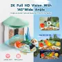 Smart Bird Feeder med kamera, 2K HD AI Identificer 10.000+