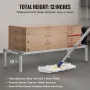Aluminum Dunnage Rack, 60” x 20” Commercial Food Floor Rack, 12” Off the Floor, 1000 lbs Capacity All-Welded Aluminum Storage Ra