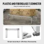 Aluminum Dunnage Rack, 60” x 20” Commercial Food Floor Rack, 12” Off the Floor, 1000 lbs Capacity All-Welded Aluminum Storage Ra