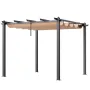 10'x10' udendørs optrækkelig pergola med baldakin