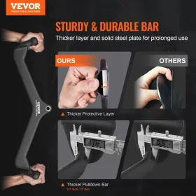 LAT Pulldown Tilbehør, Kabelmaskine Roning T-bar V-bar 5 sæt