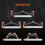 LAT Pulldown Attachments, Cable Machine Rowing T-bar V-bar 5 Set, Tricep Pull Down Bar, Back Strength Training Rubber Coated Han