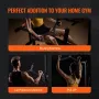 LAT Pulldown Attachments, Cable Machine Rowing T-bar V-bar 5 Set, Tricep Pull Down Bar, Back Strength Training Rubber Coated Han